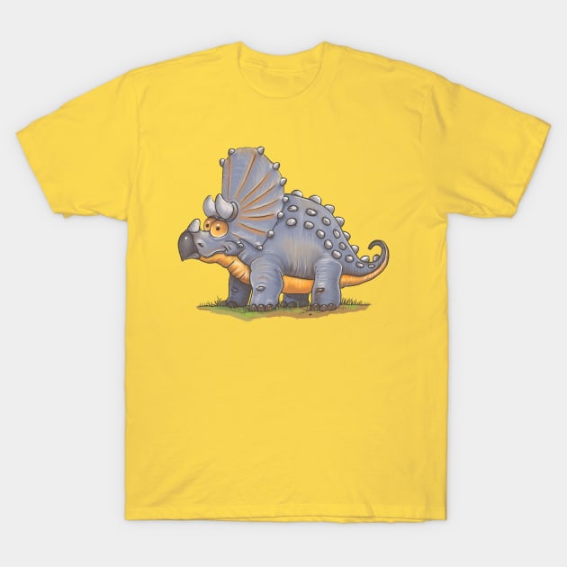 Triceratops T-Shirt by Artofokan